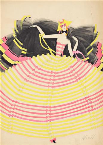 NORMAN NORELL (1900-1972) Masquerade Ball Gown.